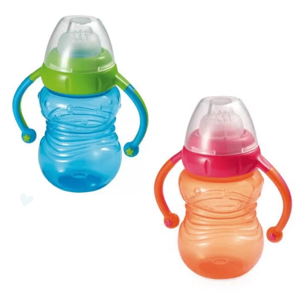 Copo Treinamento  Antivazamento Não Derrama Não Vaza Learn com Alças Bico Silicone Super Macio 275ml - Multikids