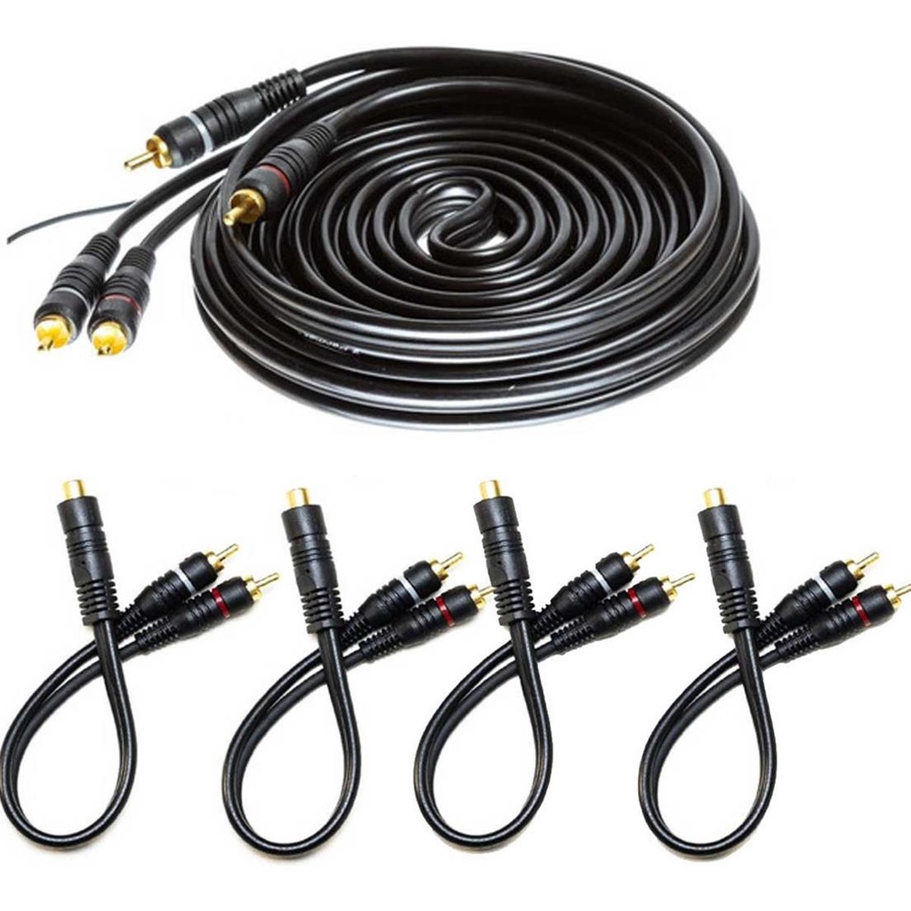Cabo Rca 5 Metros + 4 Cabos Y 2 M + 1 F P/ Modulo
