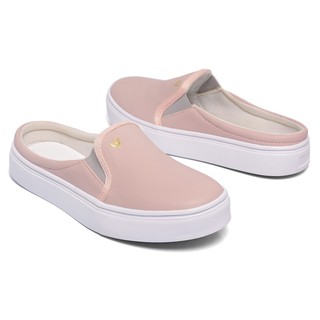 Tenis Sapatenis Feminino Mule Slip-on Colorido Caminhada Confortável Corrida Academia Esporte Estiloso Luxo Dia-a-dia Para Trabalho Trabalhar