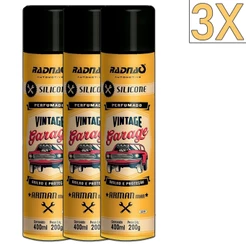 Kit 3 Unidades Perfumado Silicone Spray Garage Arman Man Radnaq 400mL