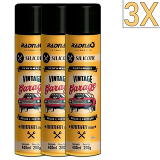 Kit 3 Unidades Silicone Spray Perfumado Garage Arman Man 400mL Radnaq em Oferta na Shopee