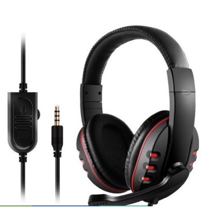 Fone De Ouvido Gamer Microfone Headset Para Celular PS4 Xbox Notebook COR vermelho