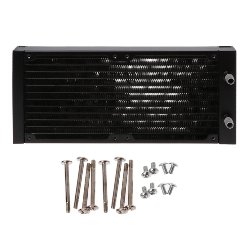 KOK DIY Sistema De Refrigeração Líquida Aletas De Alta Densidade 12 Fileiras Tubos De Alumínio Radiador 240mm