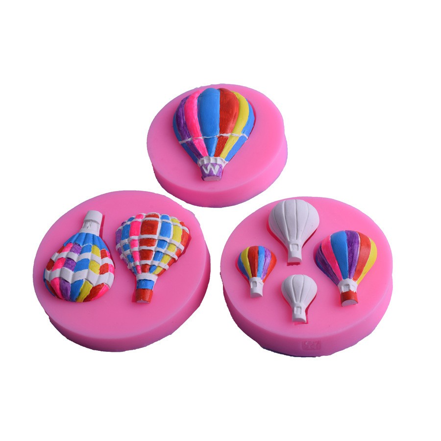 Molde De Silicone Para Balão De Ar Quente , Chocolate , Fondant Decoração De Bolo , Aromaterapia , Gesso