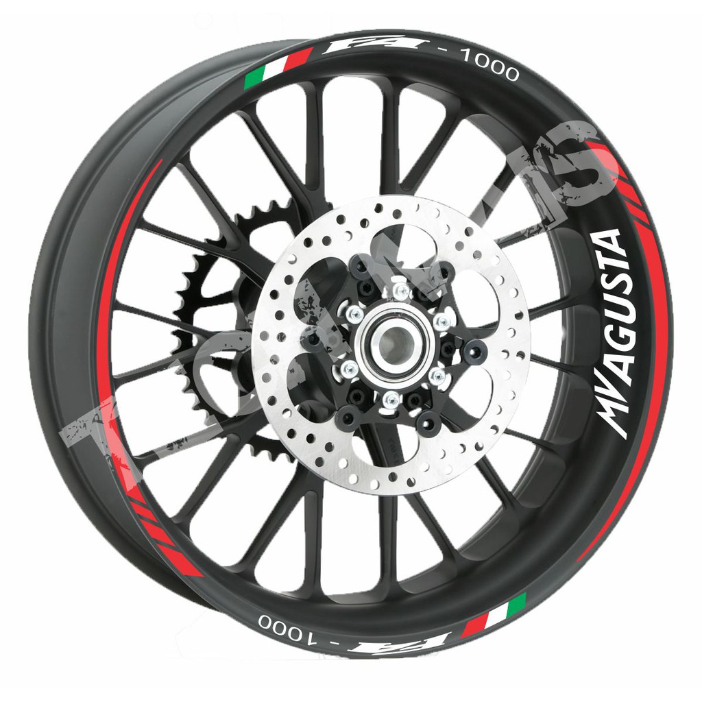 Kit Adesivo Friso de moto MV AGUSTA F4-1000 Orbital fita para roda Refletiva.
