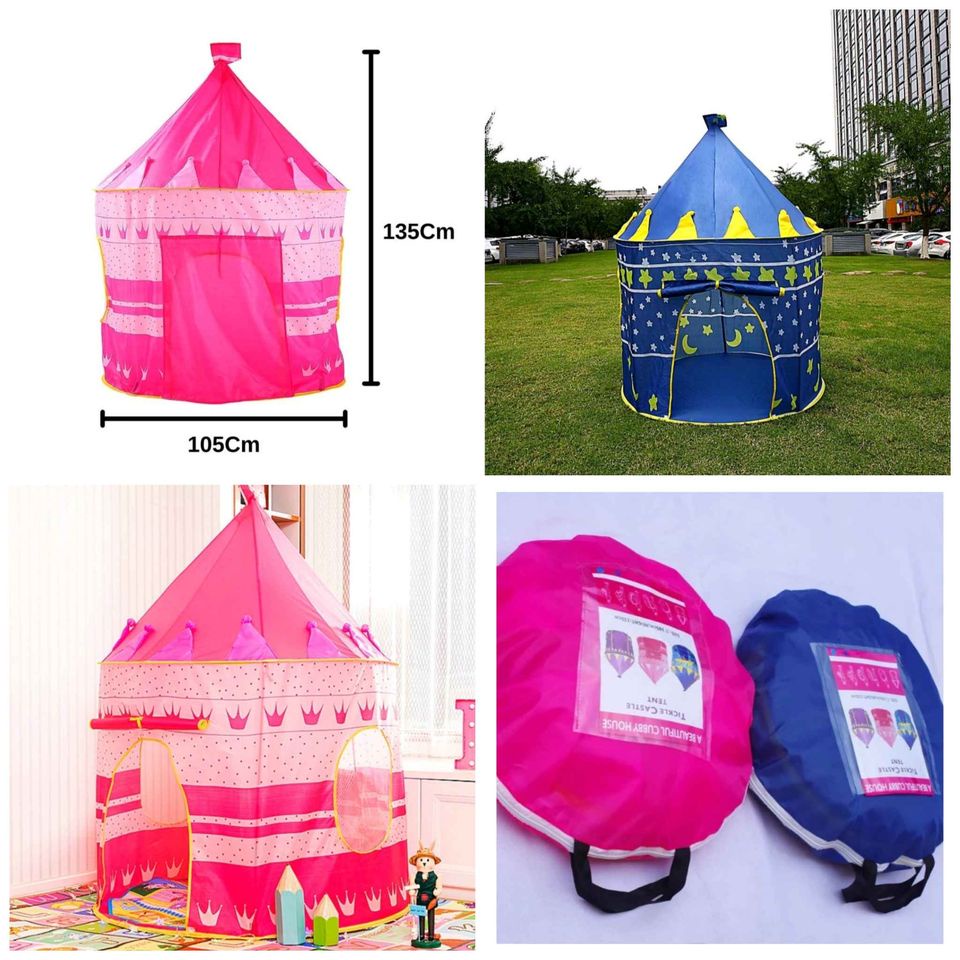 Barraca Infantil Tenda Cabana Castelo Dos  Principes & Princesas Dobrável