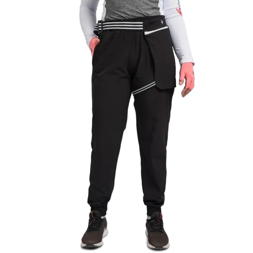 Calça Esportiva Feminina Fishing Co com Pochete FPS UV50+ Preta