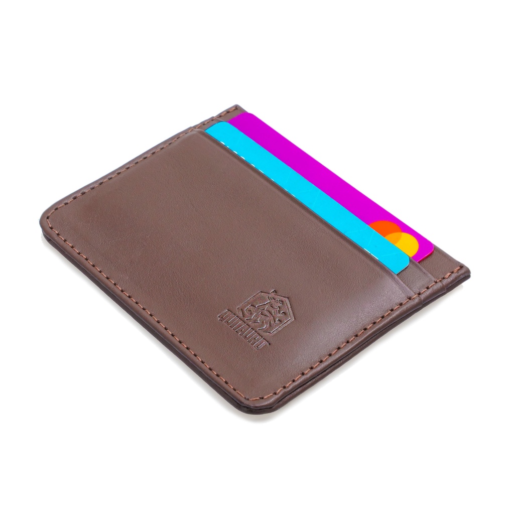 Carteira Masculina Porta Cartão Pequena Slim Quitauro Couro Nobre Legítimo