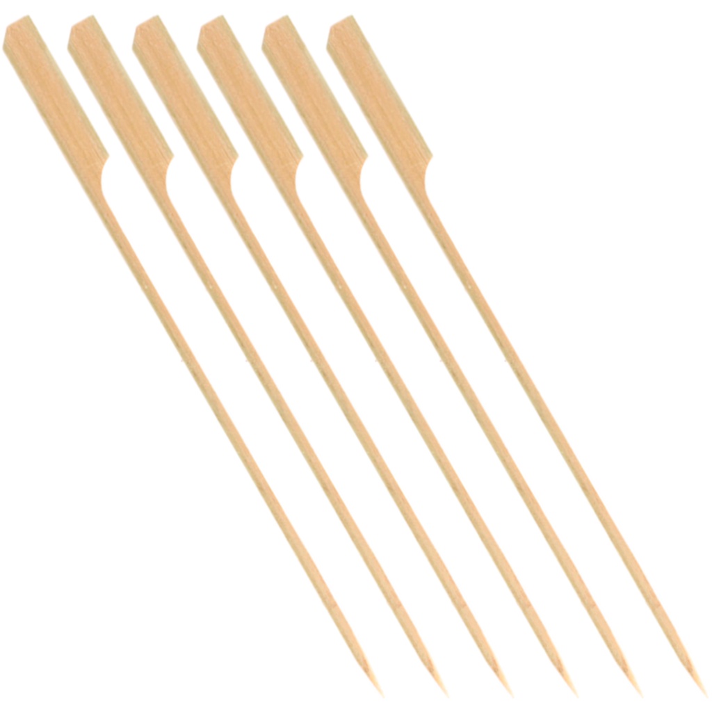 1.250 Espetos De Bambu Golf Para Hambúrguer 15cm