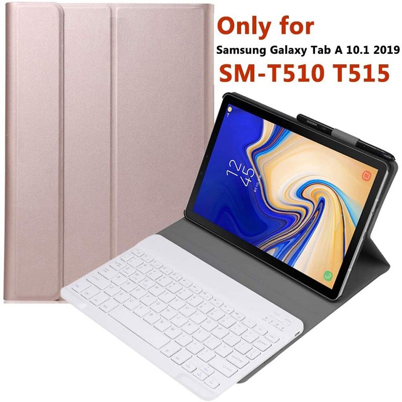 Capa De Teclado Sem Fio Bluetooth Galaxy Tab A 10.1 Para Samsung Galaxy Tab 10.1 2019 T510 T515 Sm-T510 Sm-T515