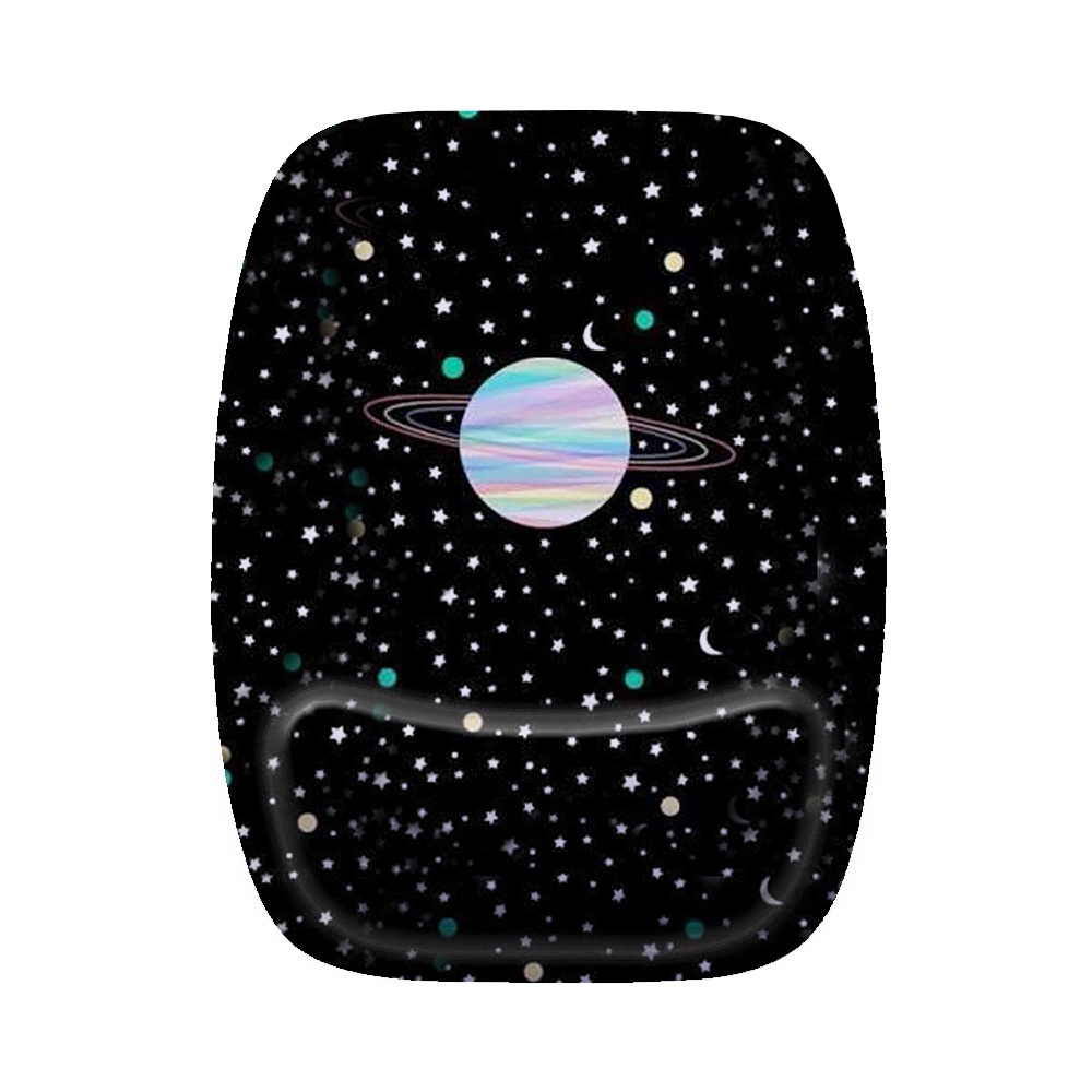 Mouse Pad Ergonomico Retangular Planeta Universo Estrelas