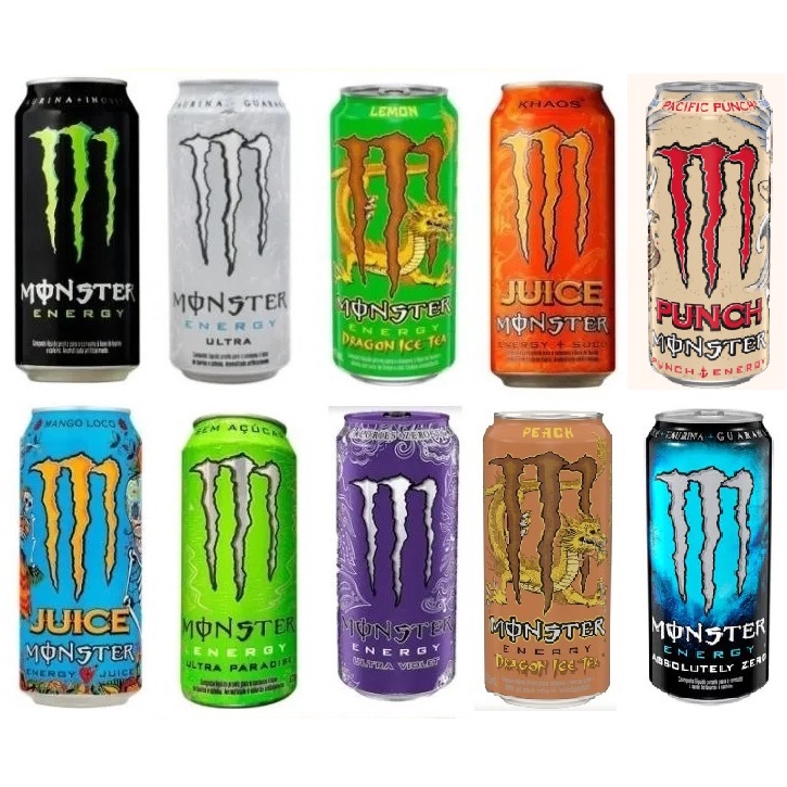 Energético Monster Sabores Unidades Escolha o Sabor? Escorrega o Preço