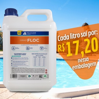 Clarificante Decantador Floculante - Sua Piscina Com Água Cristalina 05 L
