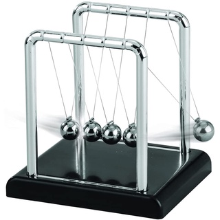Pêndulo de Newton Enfeite Decoração p/ Sala Escritório Balance Balls - 9cm, 13,5cm ou 18cm