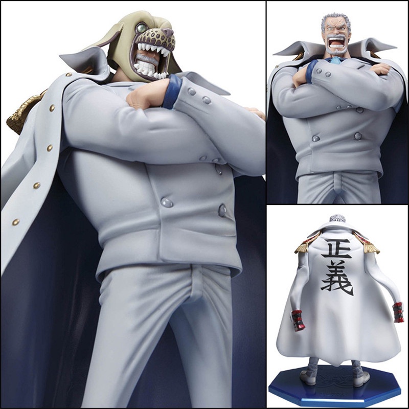 Anime One Piece Figuras Vice Admiral Luffy Grandpa Monkey D Garp Pvc Action Figure Coleção Modelo Boneca Brinquedos De Presente