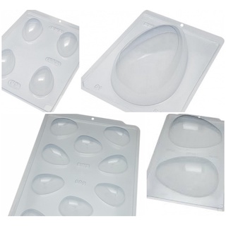 Forma Ovo de Páscoa Vários Tamanhos Para Escolher Promoção Confeitaria (Com Silicone e Sem, verifique na Variação) Páscoa 2024 em Oferta na Shopee