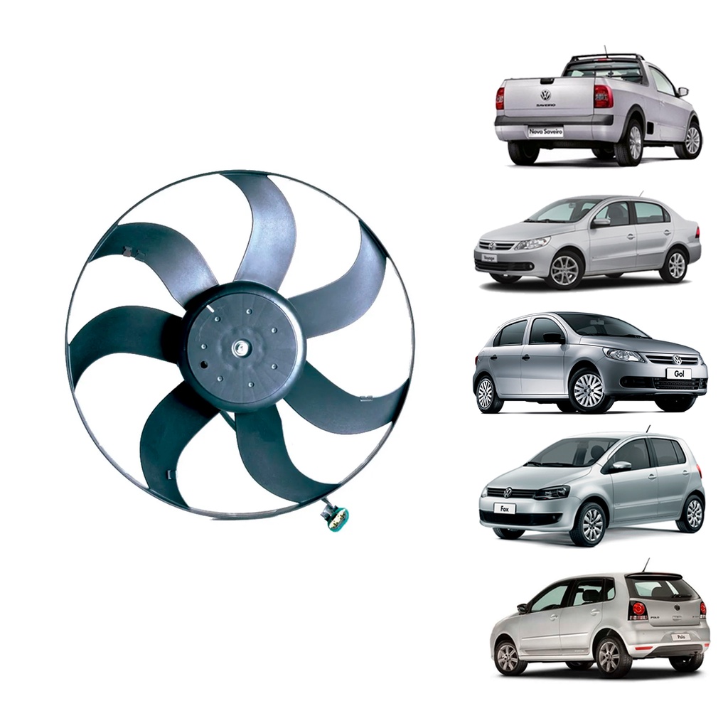 Ventoinha Radiador Gol G5/voyage/fox Model Novo C/ar