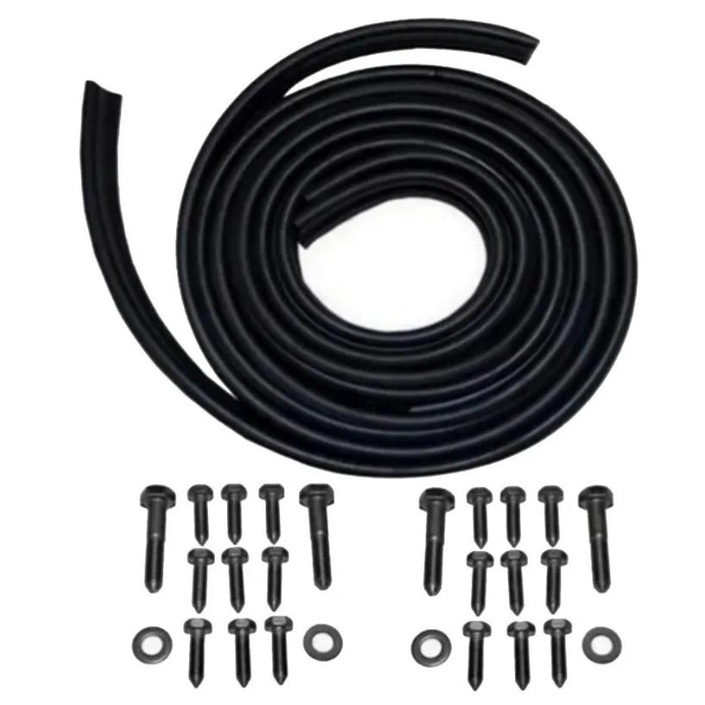Kit Borracha Chassis / Assoalho + Parafusos Fusca Brasilia