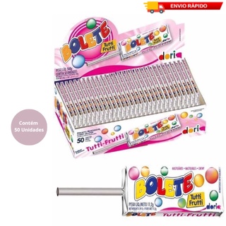 Pirulito Mastigável Macio Tutti Frutti c/50 Unidades - Dori