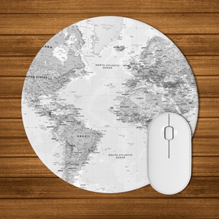 Mouse Pad Mapa Mundi Cinza Antiderrapante Premium em Oferta na Shopee