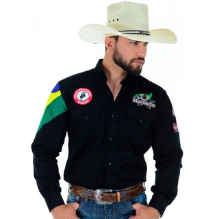 Camisa masculina radade brasileira bandeirara brasil country