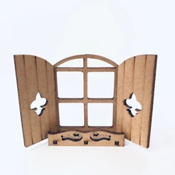 kit 10 Janela Janelinha Jardineira 8,5cm Decoração Mdf