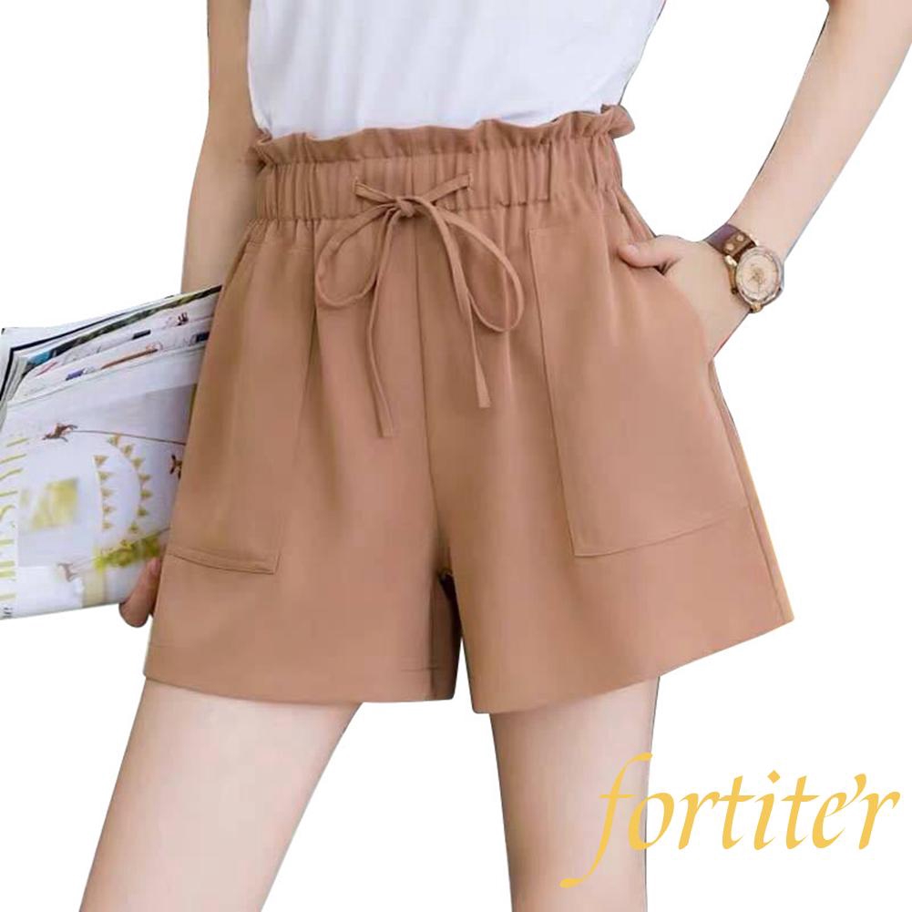 short cintura alta com elastico