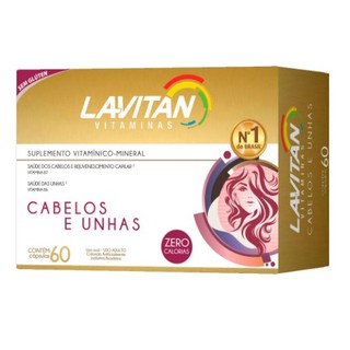 Lavitan Hair Cabelos E Unha Cimed 60 Cápsulas
