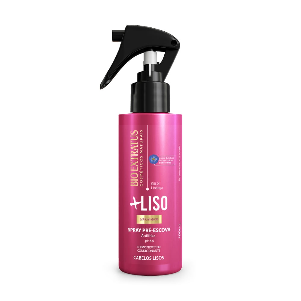 Pré Escova Bio Extratus Antifrizz +liso Antiumidade 100ml