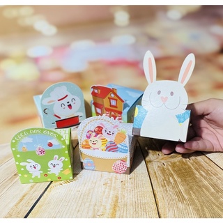 10 caixinhas coelho cachepos de aplique de Páscoa infantil linha fun! páscoa 2025 (Idéia) em Oferta na Shopee