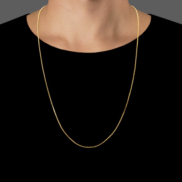 Corrente Veneziana Masculina Banhada a ouro18k em Oferta na Shopee