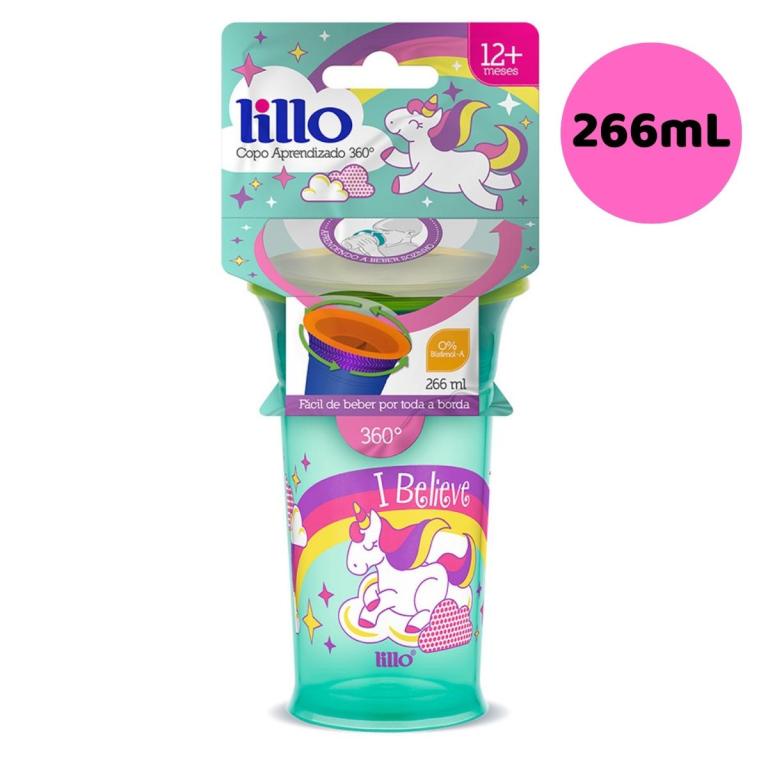 Copo Treinamento 360º Lillo Magia Rosa 266ML