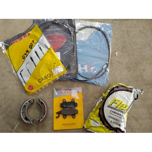 Kit 3 Cabo Acelerador Embreagem Freio + Past/patim + Camara Ar Phoenix