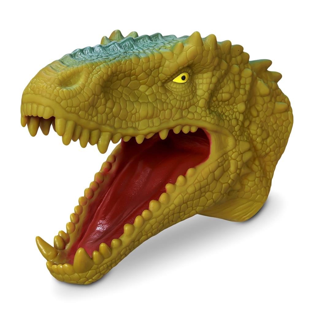 Dinossauro Dino Brinquedo Fantoche T-rex Verde - Adijomar em Oferta na Shopee
