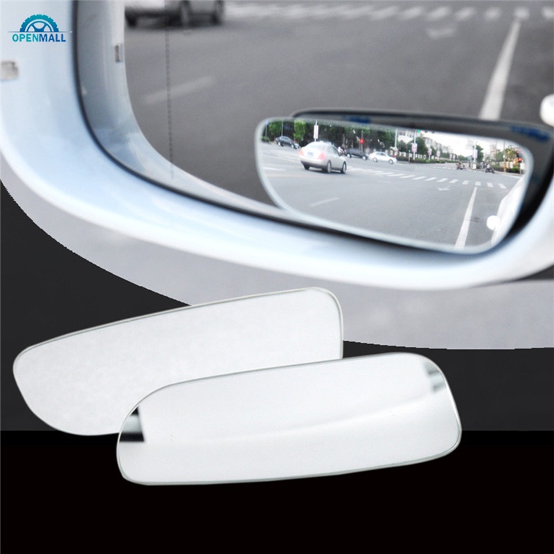 OM 2Pcs Car Blind Spot Ajustarabe Espelhos Frameless 360 Graus Rotate Oway Vidro Convexo Grande Angular Vista Traseira