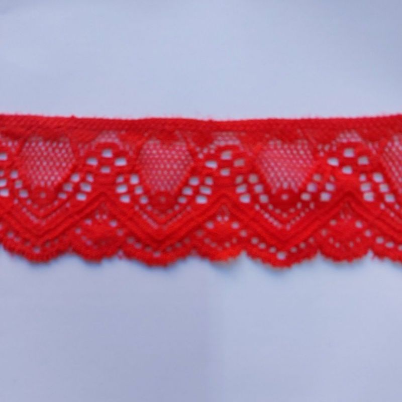 Renda com elastano 4,5cm de largura lingerie artesanato armarinho pacote com 5 ou 10 metros