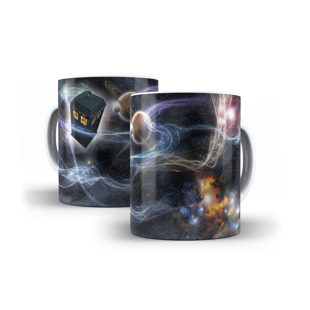 Caneca Branca De Cerâmica Doctor Who Série Sci - Fi Mod 01