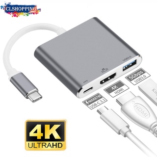 Usb C Para Hdmi Adaptador, 3 Em 1 Hub Com 4 K Hdmi & Pd Hub Conversor Tipo C para hdmi Feminino