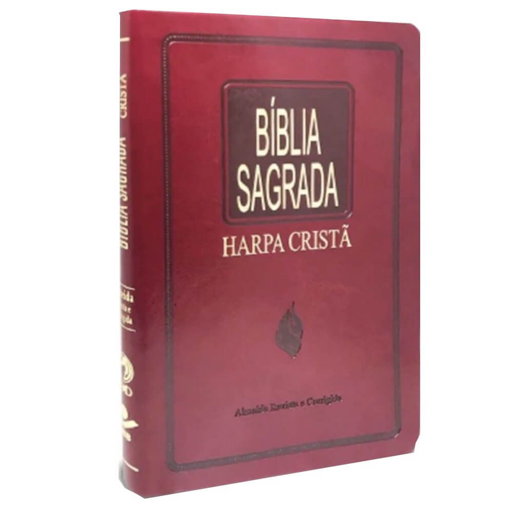 Bíblia Sagrada Com Harpa Cristã - Almeida Revista E Corrigida - Capa ...