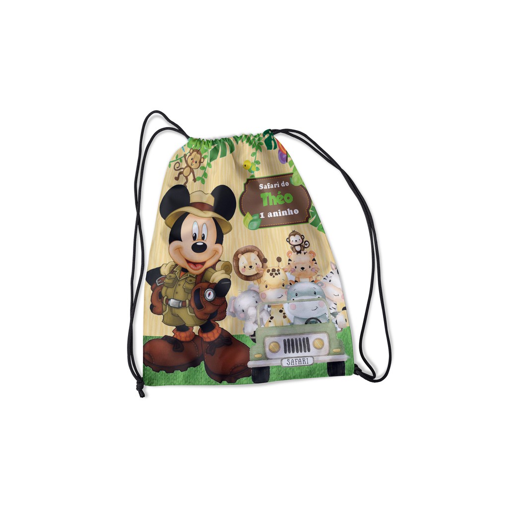 Kit 25 Sacochila Mochilinhas Personalizadas Lembrancinha Aniversário Festa Eventos - Todos Os Temas!