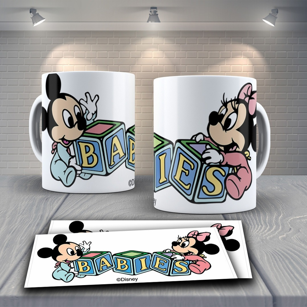 Caneca com sua Imagem Desenho Animado Mickey baby