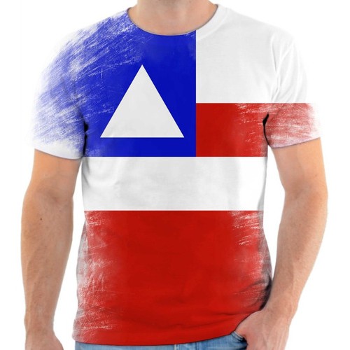 Camiseta, Camisa Amo Bahia Bandeira Do Estado Bahia 2.