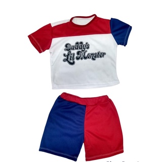 Roupa Infantil Fantasia Aniversário Arlequina Esquadrão