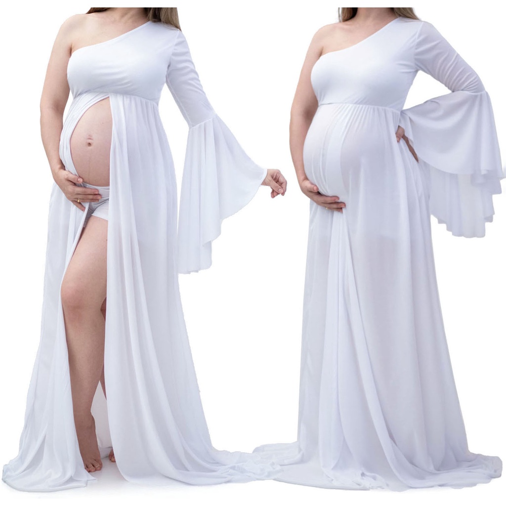 Vestido Gestante com SHORTS Para Ensaio Fotografico, Gravida G29 em Oferta na Shopee