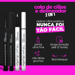 Caneta Magnética Delineadora Cola Para cílios Postiços - Febella