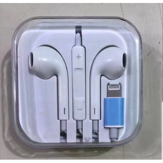 Fone de Ouvido Earphone Iphone Lightning 7 Plus X Xs EarX Bluetooth Original Oferta sem caixa em Oferta na Shopee