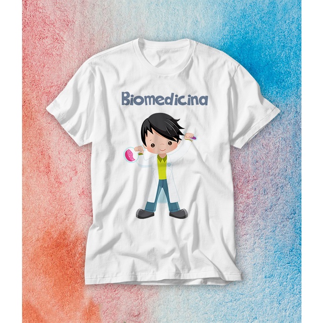 Camiseta profissões Biomedicina biomédico professor de biomedicina estudante de biomedicina