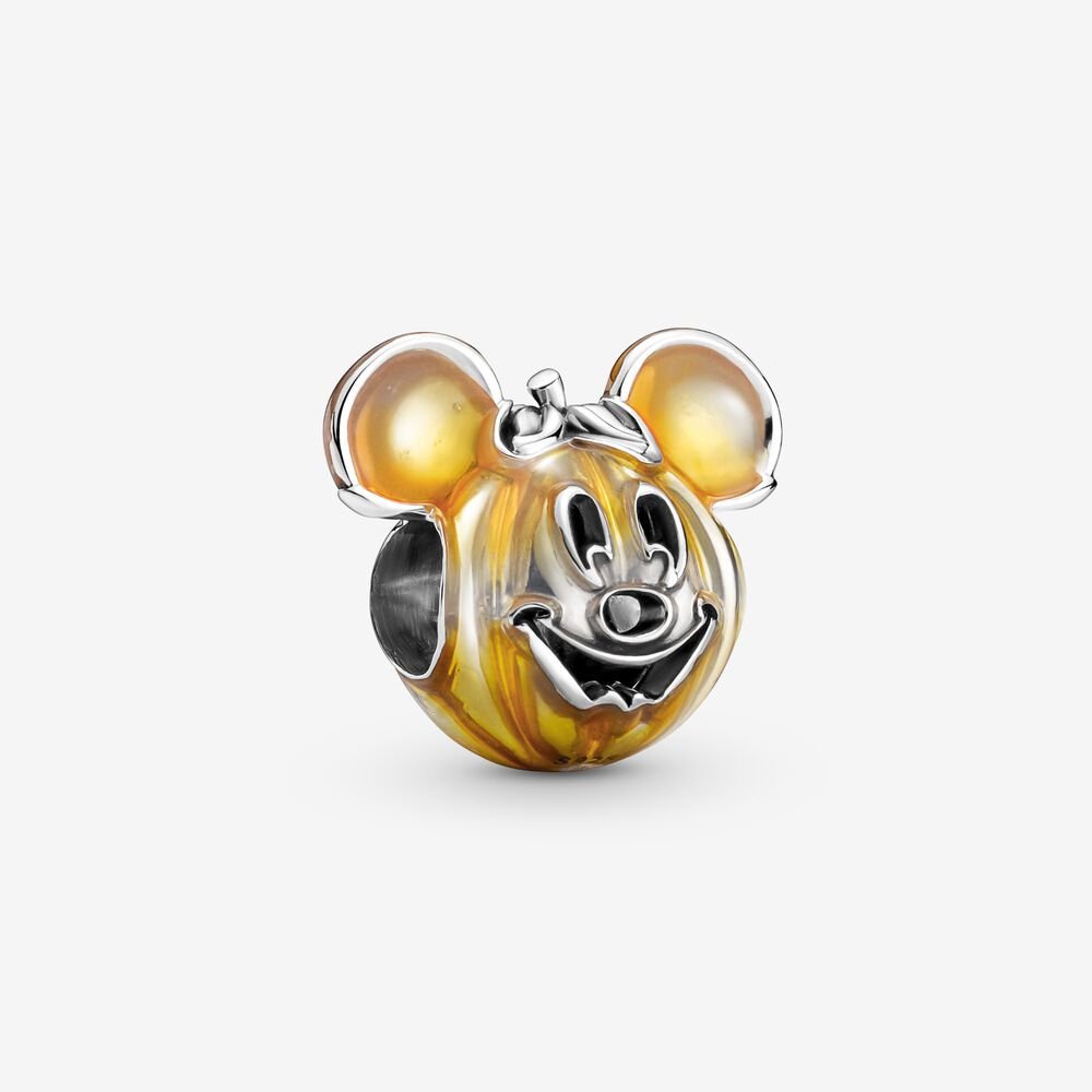 Pand * ora Acessórios Novo Mickey Mouse Pumpkin Charm Bead Silver Jewellery et Charms Presentes De Bricolage Para Senhoras/Meninas p818