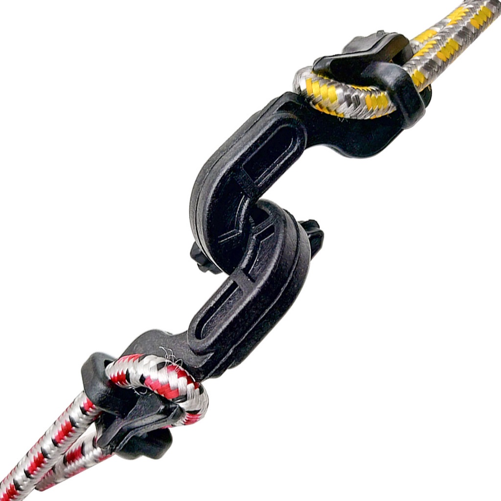 Kit 10 Extensores de Elástico 1,5 Metro Corda Fixador Uso em Lona de Caminhão Bagageiro Moto Bike Carro Carga Mala Baú