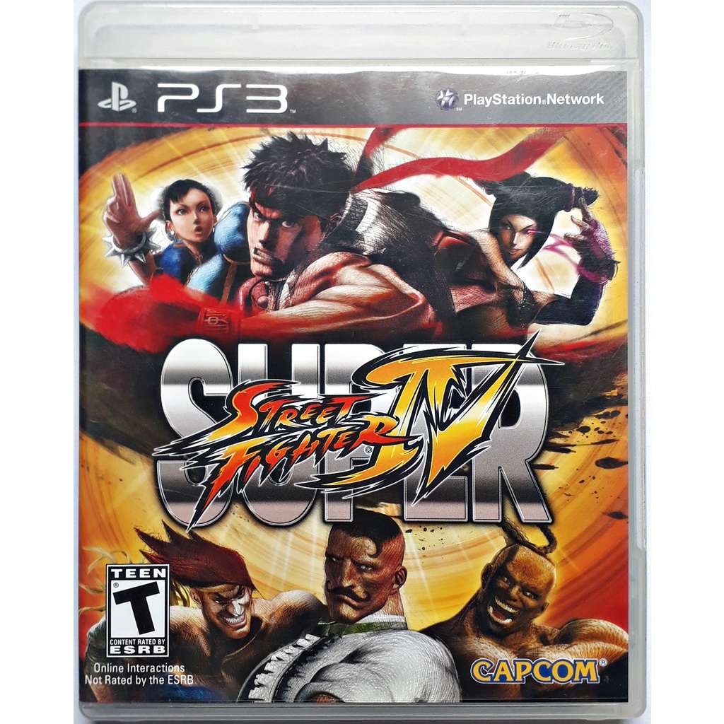Jogo Super Street Fighter IV 4 Playstation 3 Ps3 Mídia Física Original